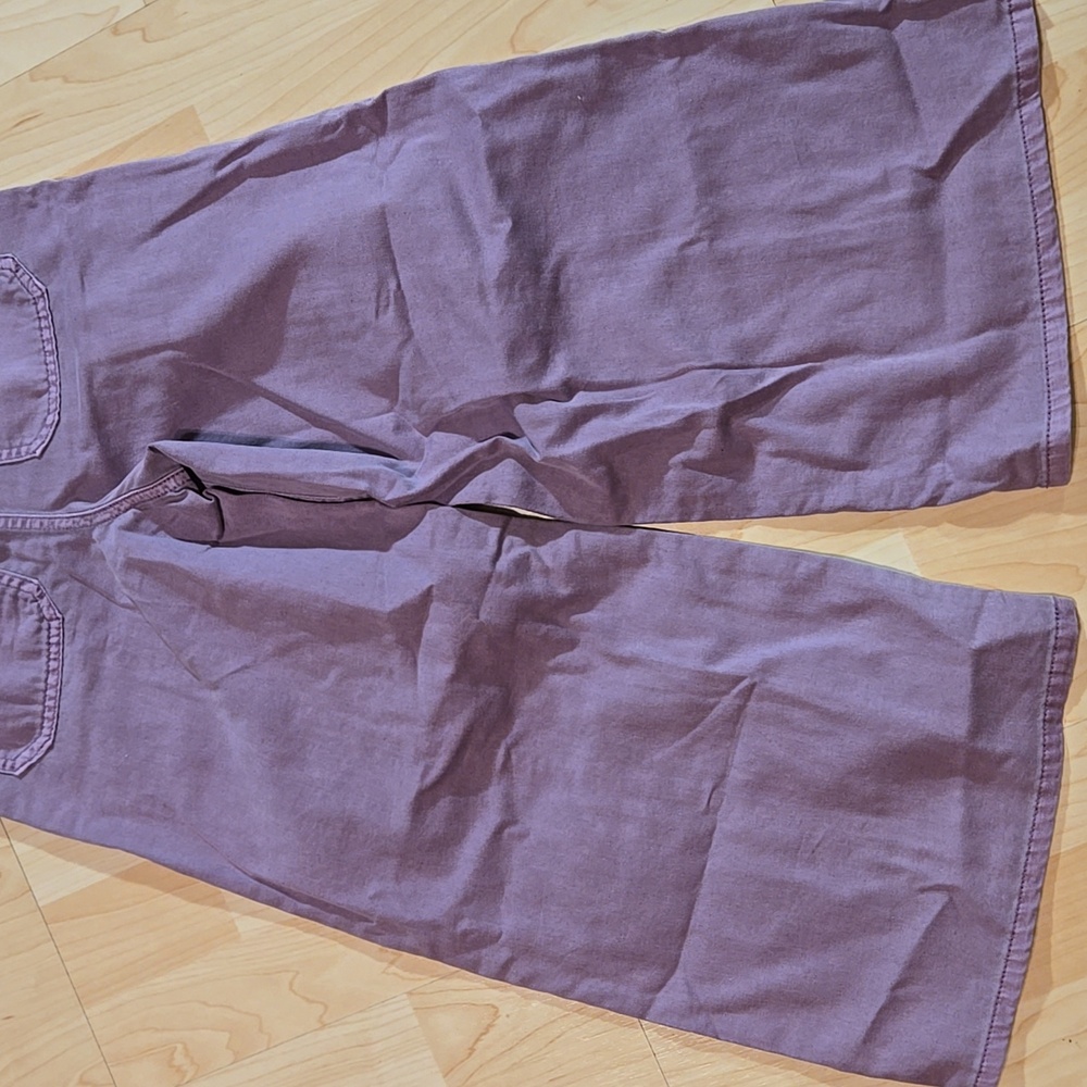 Gap Kids Purple Wide-Leg Twill Pants Drawstring Small 6-7 - Picture 12 of 12